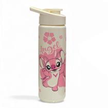 Garrafa de Água Squeeze Stitch Angel 700ml Escolar Academia