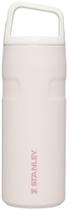 Garrafa de Água Stanley IceFlow 500ml - Com Tampa e Alça - Quartzo Rosa