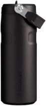 Garrafa de Água Stanley IceFlow Flip Straw 2.0 - 500ml - Preta Garrafa de Água Stanley IceFlow Flip Straw 2.0 - 500ml - Preta
