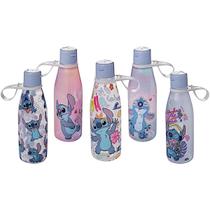 Garrafa de Água Stitch Disney 530ml Escola Tampa Abre Fácil Garrafa de Água Stitch Disney 530ml Escola Tampa Abre Fácil