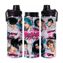 Garrafa de Água Stray Kids Banda K-Pop em Alumínio 750mL Garrafa de Água Stray Kids Banda K-Pop em Alumínio 750mL