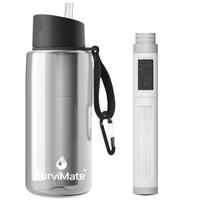 Garrafa de Água SurviMate com Ultra Filtração Portátil de 5 Estágios Garrafa de Água SurviMate com Ultra Filtração Portátil de 5 Estágios
