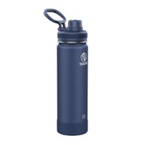 Garrafa de água Takeya Actives isolada a vácuo 650 ml azul meia-noite