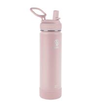 Garrafa de água Takeya Actives isolada a vácuo de 650 ml com canudo Garrafa de água Takeya Actives isolada a vácuo de 650 ml com canudo