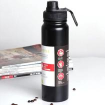 Garrafa de água térmica aço inox esportiva academia