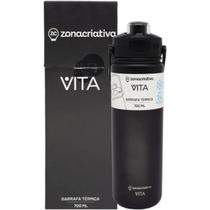 Garrafa de Água Térmica Excallibur Vita Preto Nanquim 700ml