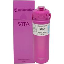 Garrafa de Água Térmica Excallibur Vita Rosa Quartzo 700ml