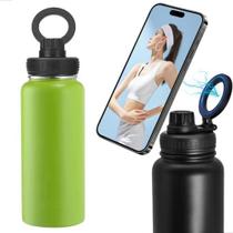 Garrafa De Água Térmica Garrafinha Aço Inox Suporte Magnetico