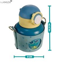 Garrafa De Água Térmica Infantil De Aço Inox Com Alça 500Ml - Weeze