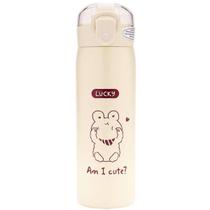 Garrafa De Agua Térmica Infantil Inox Canudo Silicone Garrafa De Agua Térmica Infantil Inox Canudo Silicone