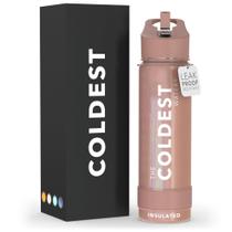 Garrafa de água The Coldest Vacuum Isolada a Vácuo 700mL Golden Rose