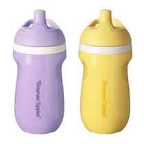 Garrafa de água Tommee Tippee Insulated Sporty 270 ml, pacote com 2 Garrafa de água Tommee Tippee Insulated Sporty 270 ml, pacote com 2