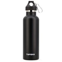 Garrafa de água TOPOKO colorida em aço inoxidável 750mL isolada a vácuo