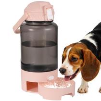 Garrafa de água Turchongeco Dog 1,5 L portátil com alça rosa Garrafa de água Turchongeco Dog 1,5 L portátil com alça rosa