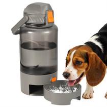 Garrafa de água Turchongeco Outdoor Dog 1,5 L cinza à prova de vazamentos Garrafa de água Turchongeco Outdoor Dog 1,5 L cinza à prova de vazamentos