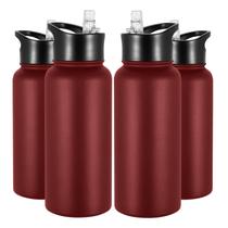 Garrafa de água VQRRCKI isolada 946ml em aço inoxidável, pacote com 4