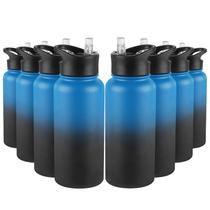 Garrafa de água VQRRCKI isolada 946ml em aço inoxidável, pacote com 8