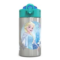 Garrafa de água Zak Designs Frozen Girl SS 460ml em aço inoxidável Garrafa de água Zak Designs Frozen Girl SS 460ml em aço inoxidável