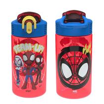 Garrafa de água Zak Designs Marvel Spider-Man Kids 470 ml, pacote com 2 Garrafa de água Zak Designs Marvel Spider-Man Kids 470 ml, pacote com 2