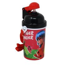 Garrafa de água Zak Designs Miraculous Ladybug 500mL com canudo Garrafa de água Zak Designs Miraculous Ladybug 500mL com canudo