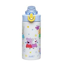 Garrafa de água Zak Designs Peppa Pig Sage Kids 400 ml de aço inoxidável Garrafa de água Zak Designs Peppa Pig Sage Kids 400 ml de aço inoxidável