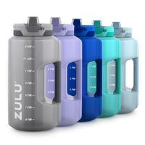Garrafa de água ZULU Goals Gallon 3,8 L com marcador de tempo e alça Garrafa de água ZULU Goals Gallon 3,8 L com marcador de tempo e alça
