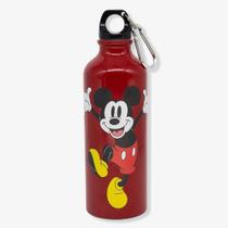 Garrafa de aluminio 500ml c/mosquetao mickey mouse - zona criativa