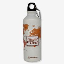 Garrafa de aluminio 500ml c/mosquetao viagem