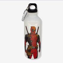 Garrafa de Alumínio 500Ml Mosquetão Deadpool Marvel Oficial Garrafa de Alumínio 500Ml Mosquetão Deadpool Marvel Oficial