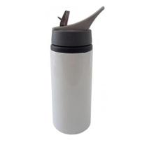 Garrafa de Alumínio Branca Tampa Sport para Sublimação 600ml