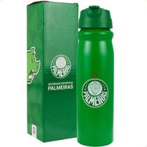 Garrafa De Alumínio Com Canudo 650ml Palmeiras REF. QH0763B Garrafa De Alumínio Com Canudo 650ml Palmeiras REF. QH0763B