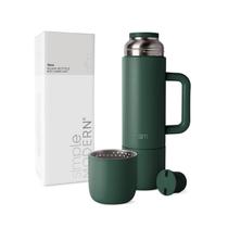 Garrafa de bebida quente isolada Simple Modern Roam 1L com 2 canecas Garrafa de bebida quente isolada Simple Modern Roam 1L com 2 canecas