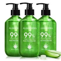 Garrafa de bomba de 312 ml em gel Aloderma 99% orgânica de Aloe Vera Garrafa de bomba de 312 ml em gel Aloderma 99% orgânica de Aloe Vera