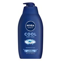 Garrafa de bomba de 900 ml para sabonete corporal Nivea Men Cool com mentol gelado