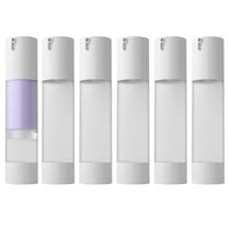 Garrafa de bomba sem ar longway 50ml/1,7 onças para viagens (x6) fosca