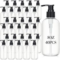 Garrafa de bomba vazia Norme, 40 peças, 240 ml, transparente, recarregável