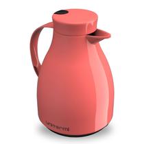 Garrafa De Café Rosa Térmica 500ml Uniterm Tampa C/ Gatilho