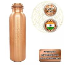 Garrafa de Cobre Puro Indiana Ayurvédica FLOR DA VIDA 750ML