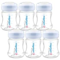 Garrafa de coleta de armazenamento de leite Maymom Wide-Mouth 140 mL 6 unidades