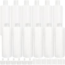 Garrafa de compressão de plástico Bekith 16 onças/473 ml com 24 cápsulas, pacote com 12