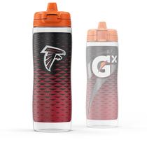 Garrafa de compressão Gatorade Gx NFL 900mL antiderrapante com hidratação
