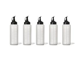Garrafa de compressão OXO Good Grips Chef's Medium 355 ml - pacote com 5 Garrafa de compressão OXO Good Grips Chef's Medium 355 ml - pacote com 5