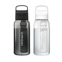 Garrafa de filtro de água LifeStraw Go Series 1L, pacote com 2 Garrafa de filtro de água LifeStraw Go Series 1L, pacote com 2