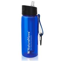 Garrafa de filtro de água NatureNova 650 ml com canudo de filtro de 4 estágios Garrafa de filtro de água NatureNova 650 ml com canudo de filtro de 4 estágios