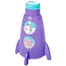 Garrafa de Foguete Infantil 320ml de Unicórnio Meninas Plasútil