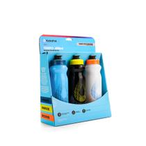 Garrafa de Hidratação HydraPak Tempo 400 ml Kit com 3 para Corrida