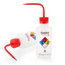 Garrafa de lavagem LABINVO Acetona 500mL de segurança com ventilação automática LDPE Garrafa de lavagem LABINVO Acetona 500mL de segurança com ventilação automática LDPE