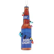 Garrafa de luz Ornament Kurt Adler Budweiser Bud com lâmpadas Garrafa de luz Ornament Kurt Adler Budweiser Bud com lâmpadas