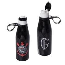 Garrafa De Plástico 530 ml Com Tampa Decoração Corinthians Garrafa De Plástico 530 ml Com Tampa Decoração Corinthians