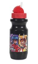 Garrafa de plastico 580ml c/ bico retratil miraculous ladybug dermiwil